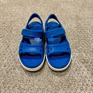 Kids Crocs Blue open toe strap sandals, water shoes, size C11
